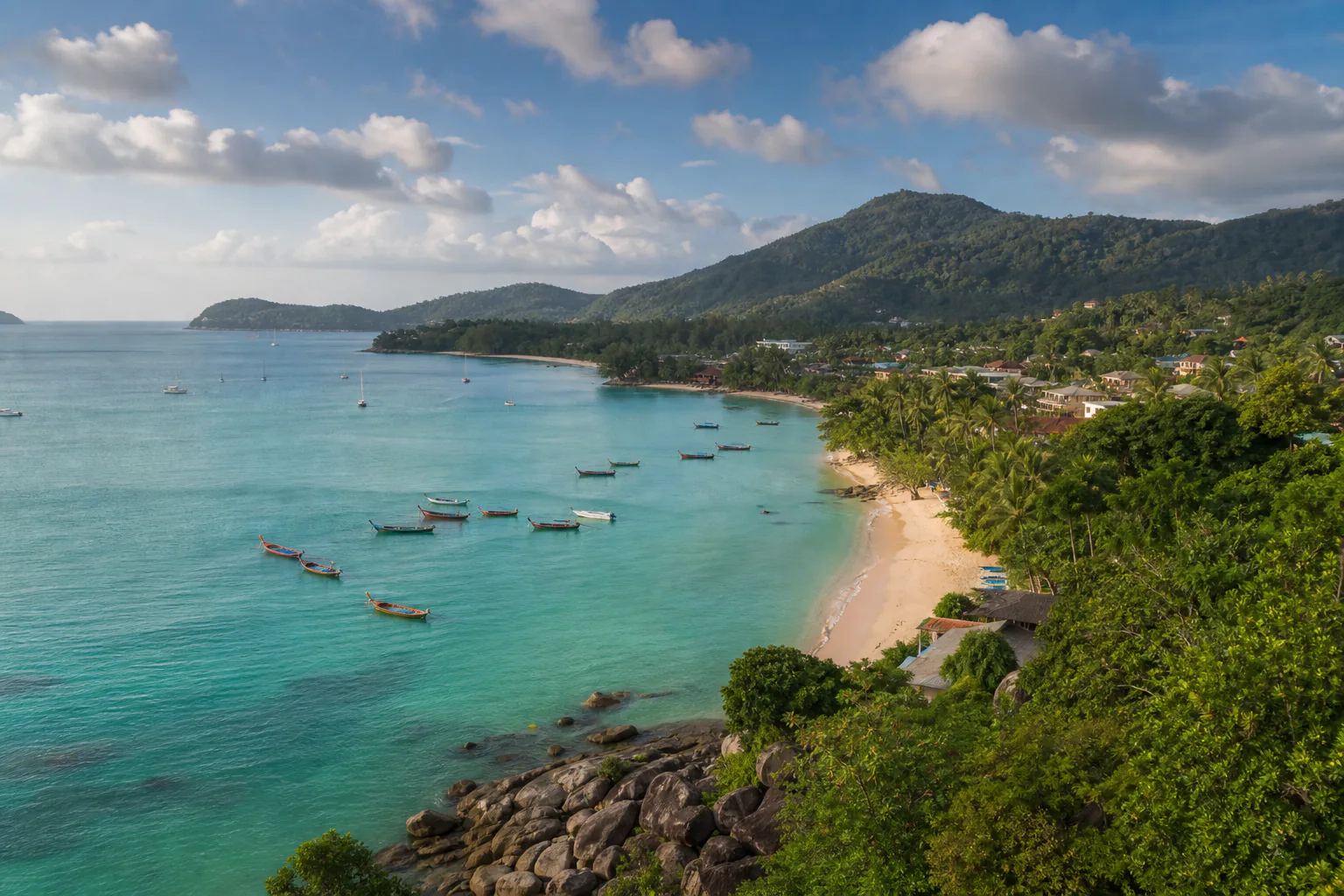Beach and headland on Phuket's west coast