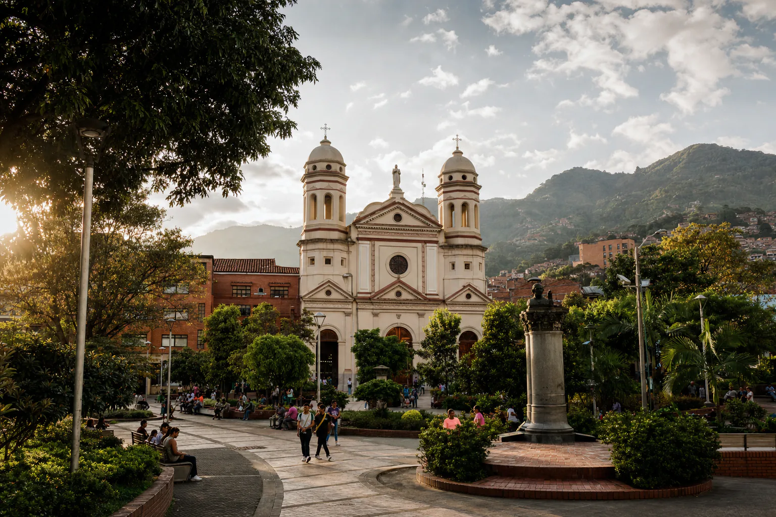 Town square in Envigado