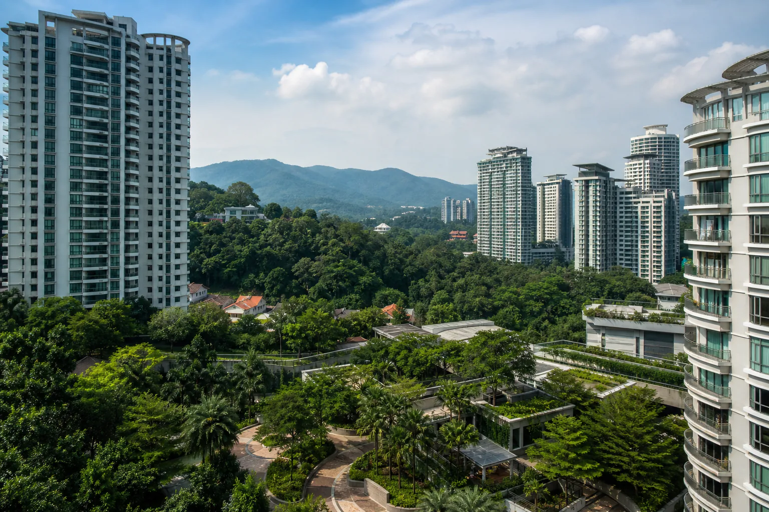 Condominium towers in Mont Kiara